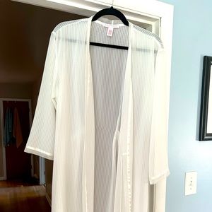 Translucent White Bridal Robe